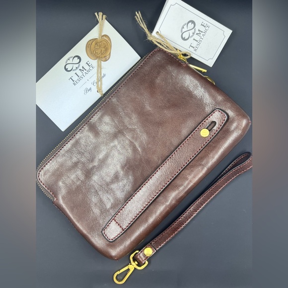 Time Resistance Ulysses Leather Clutch - Picture 2 of 16